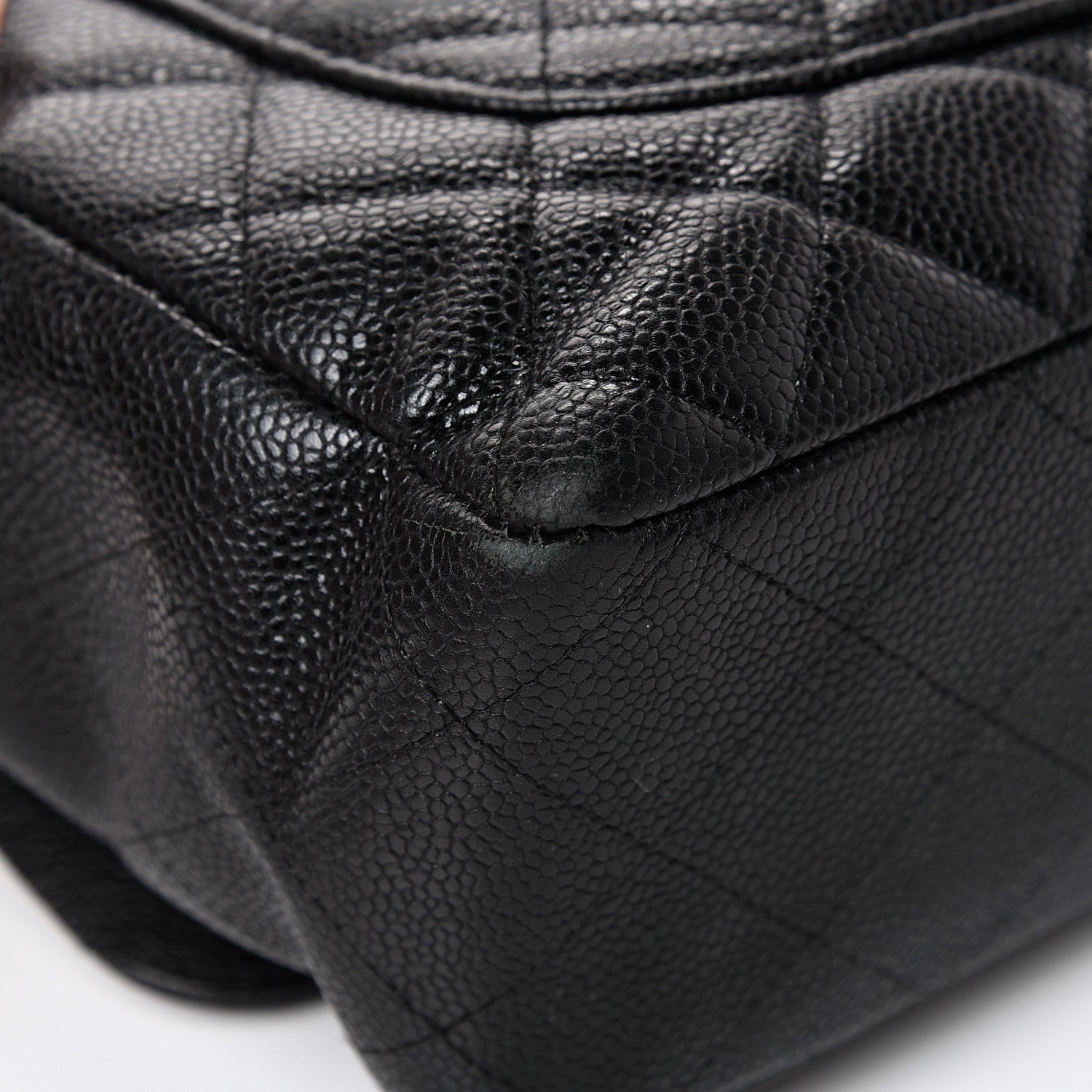 Chanel Caviar Quilted Jumbo Single Flap Black 11 of 21