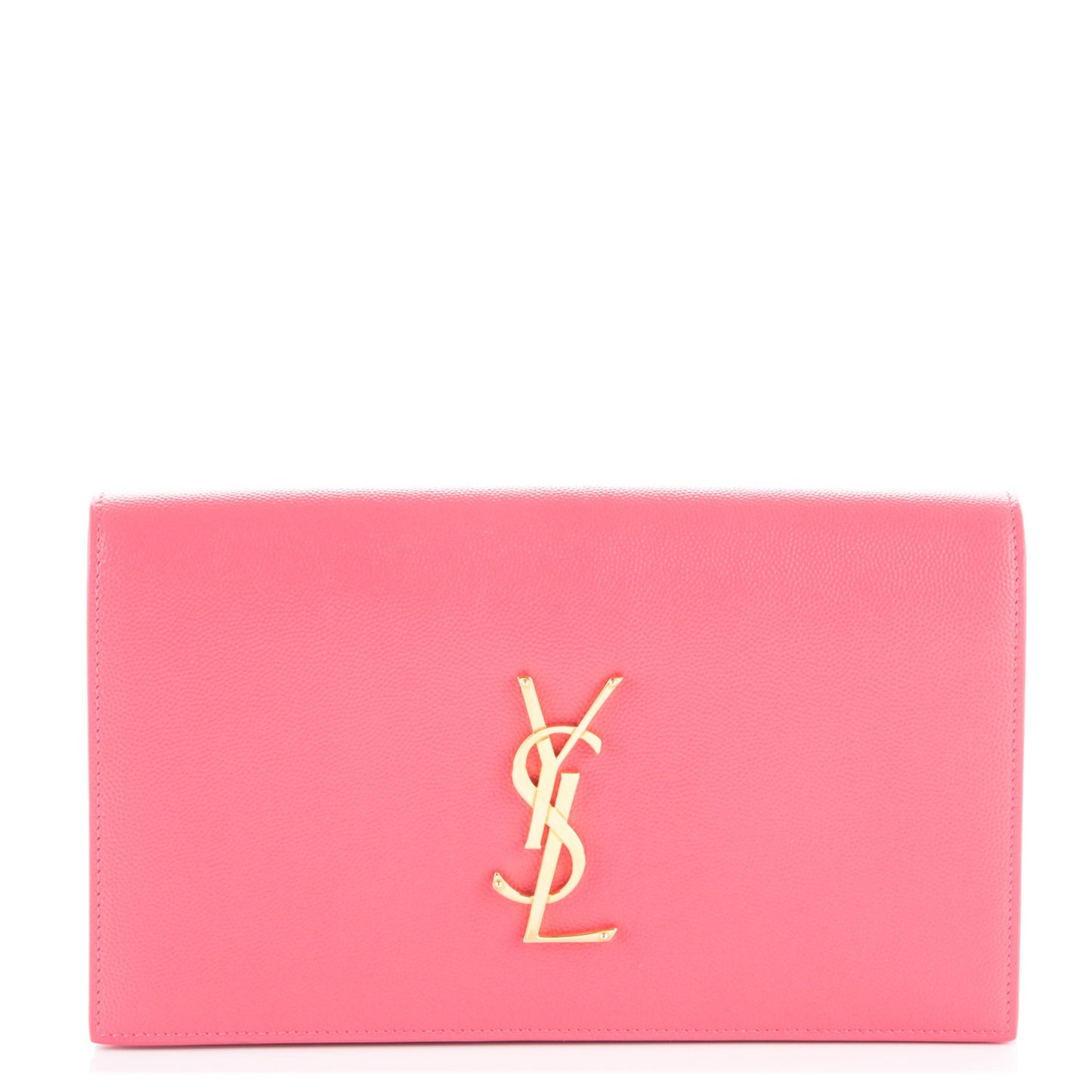 Grain De Poudre Classic Monogram Kate Clutch Rose Clair
