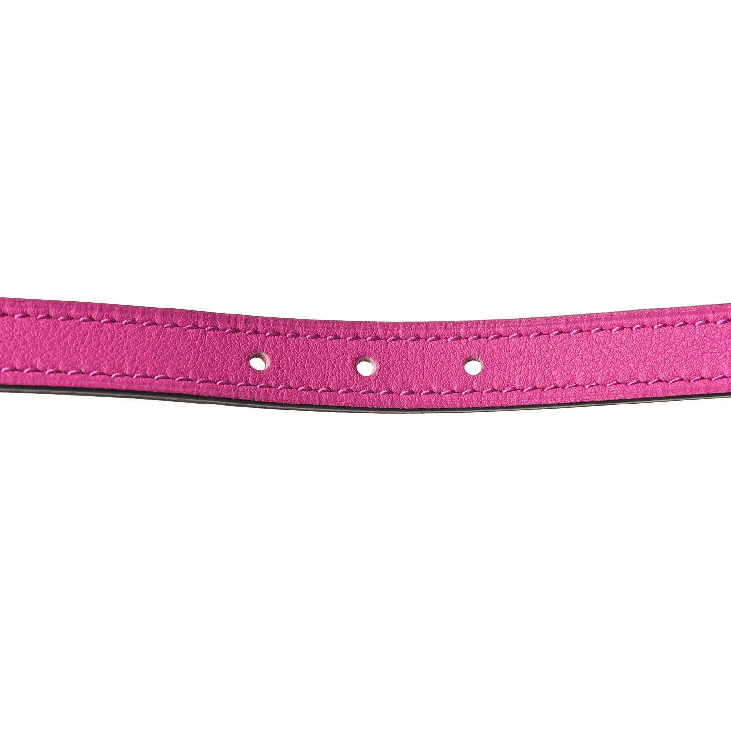 Hermes Epsom Swift 13mm H Medor Belt 80/32 Rouge Casaque Magnolia 3 of 6