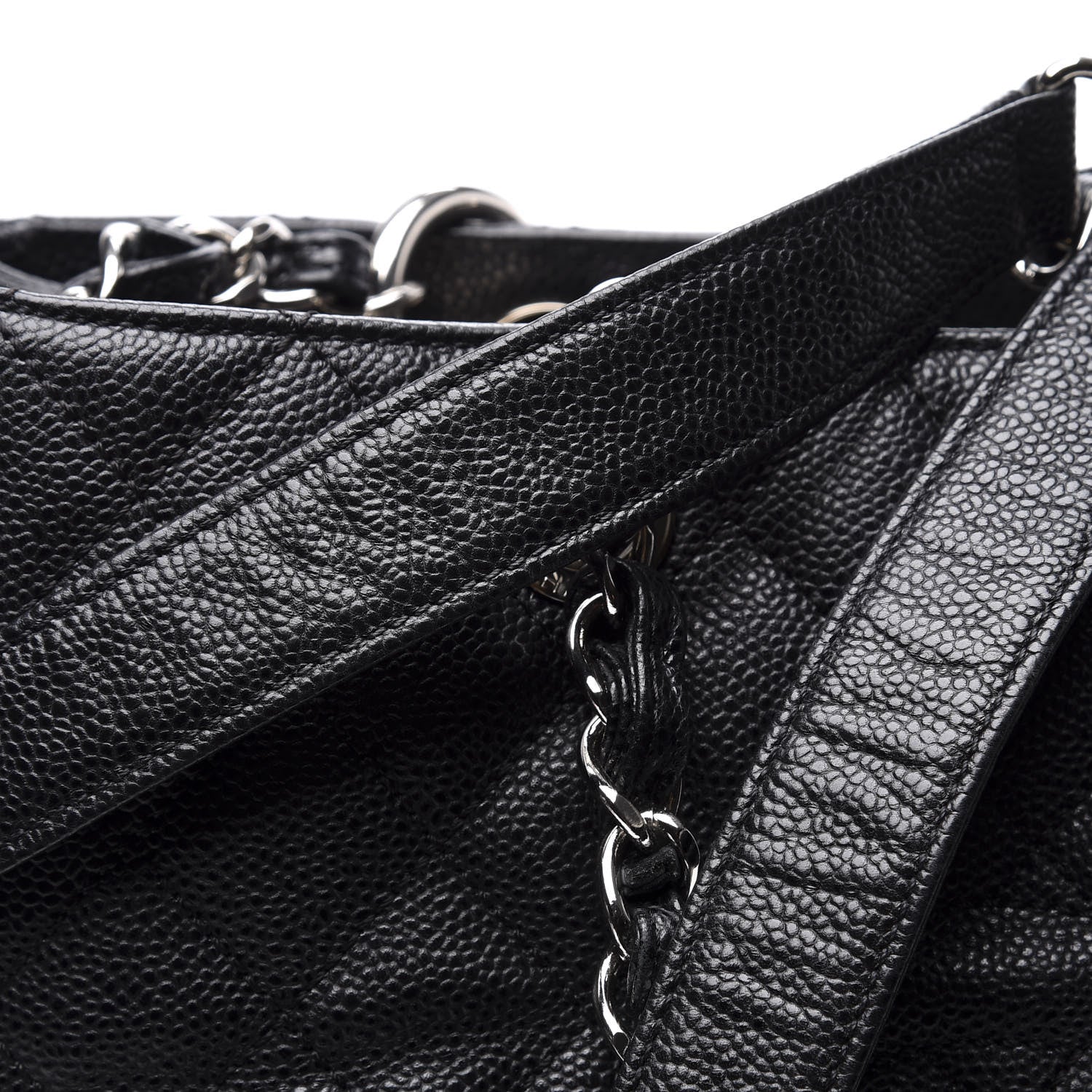 Chanel Caviar Quilted Grand Shopping Tote GST Black 12 of 15