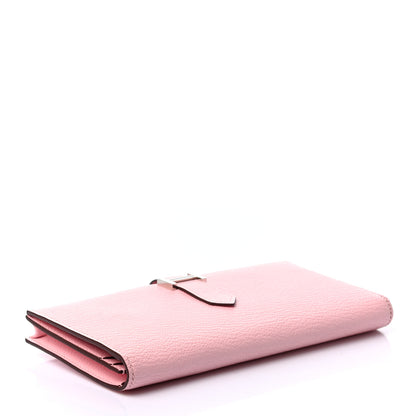 Hermes Chevre Mysore Bearn Gusset Wallet Rose Sakura 4 of 7