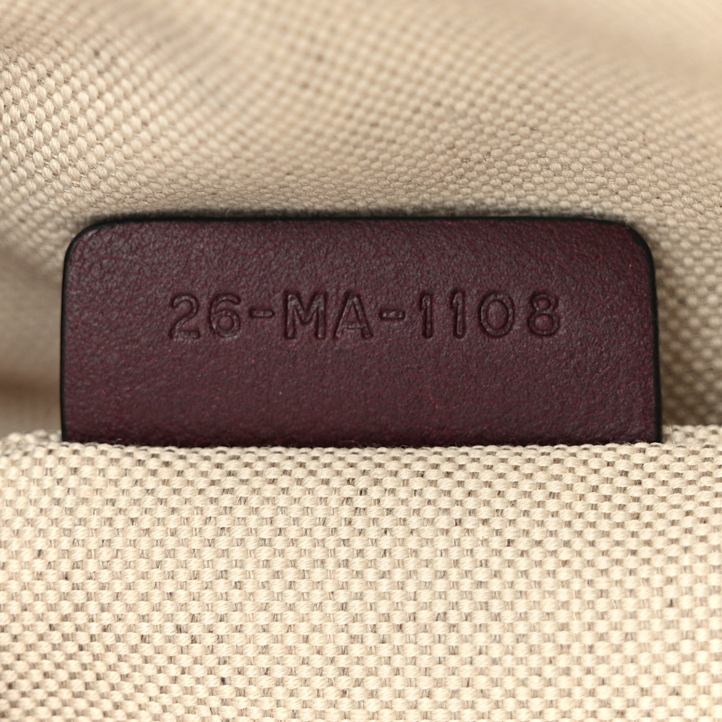 Oblique Logo Pouch Burgundy