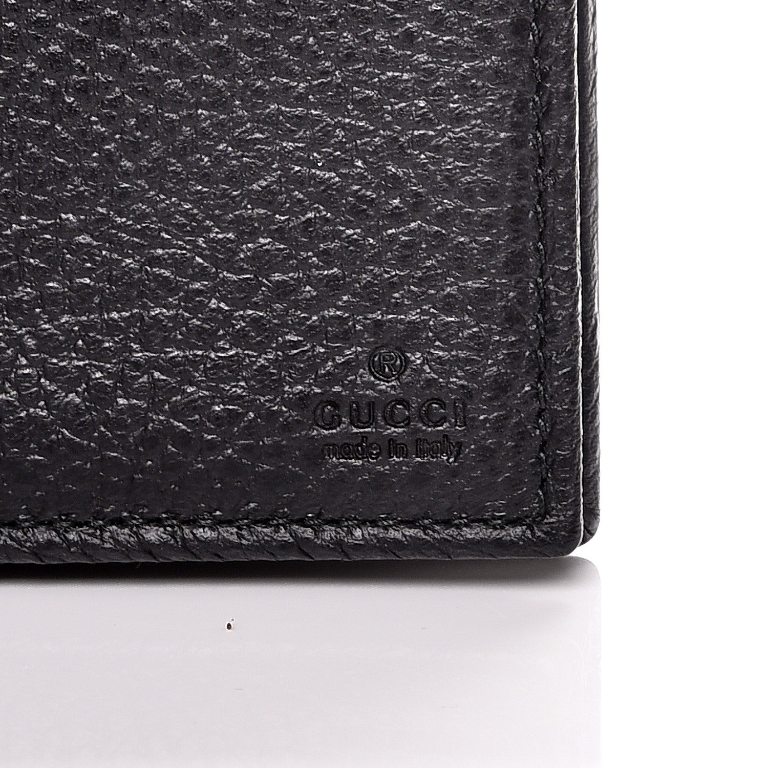 Gucci Dollar Calfskin Mini Swing Wallet Bag Black 7 of 9