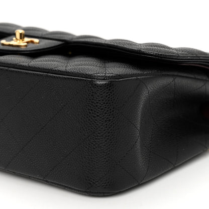 Chanel Caviar Quilted Jumbo Double Flap Black 10 of 12