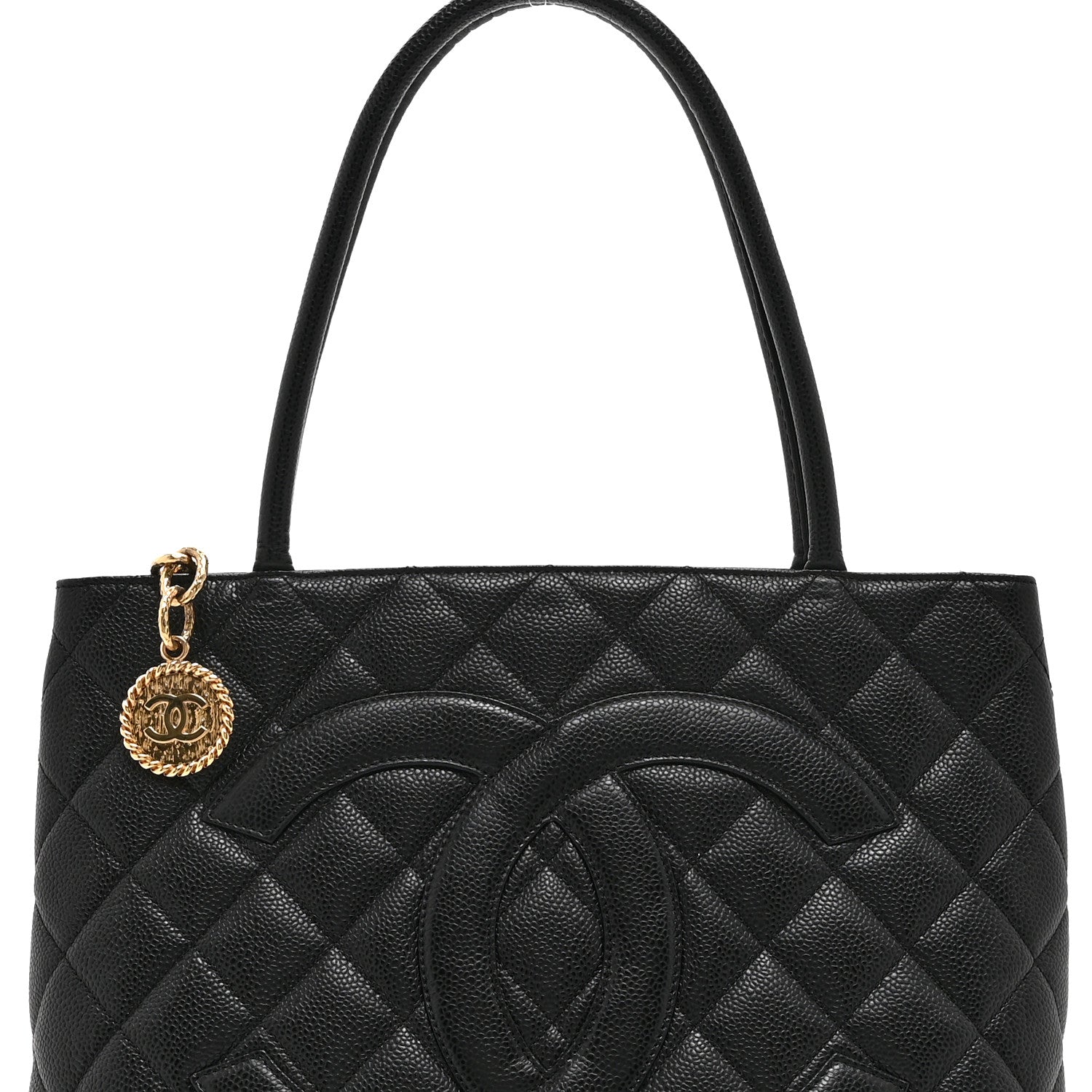 Chanel Caviar Quilted Medallion Tote Black 8 of 10