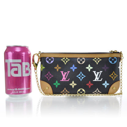 Louis Vuitton Monogram Multicolor Pochette Milla MM Black 2 of 11