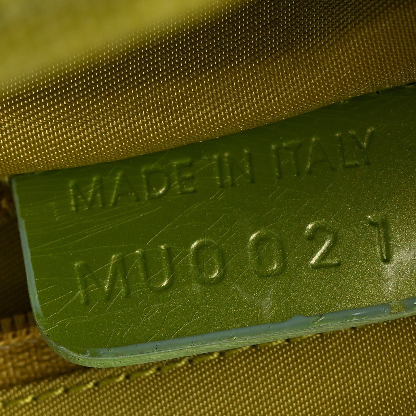 CHRISTIAN DIOR Lizard Saddle Bag Green