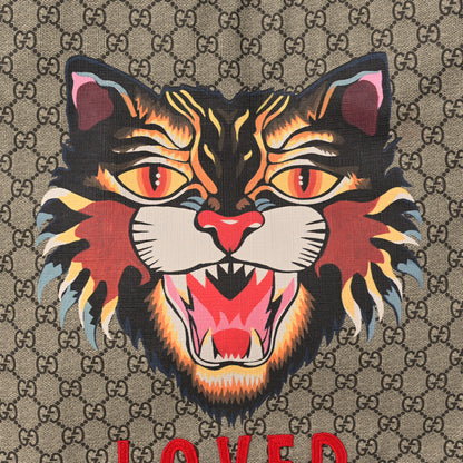 Gucci GG Supreme Monogram Angry Cat Vertical Tote 7 of 12