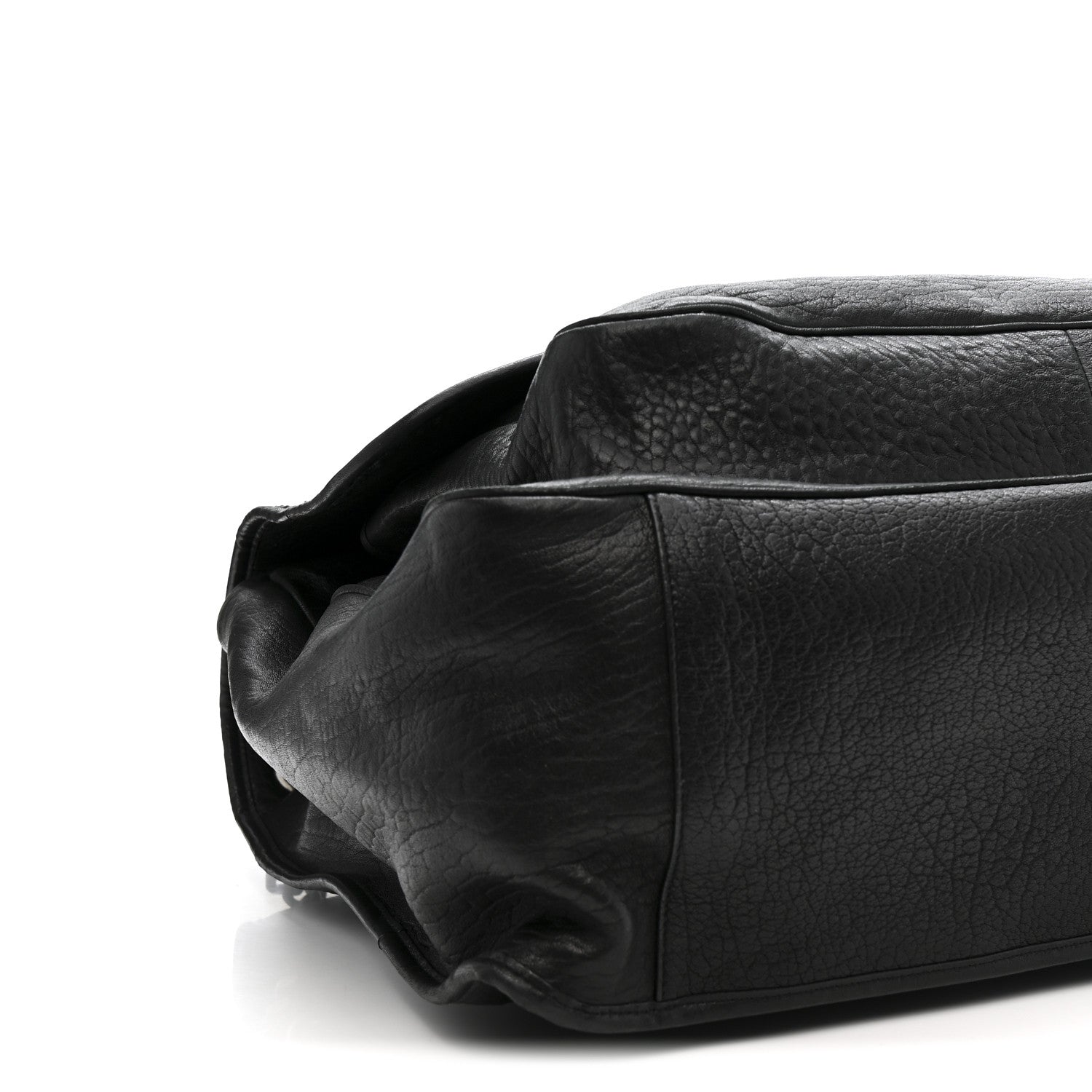 Saint Laurent Grained Lambskin Monogram Oversized Niki Chain Satchel Black 11 of 15