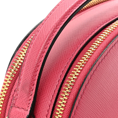 Prada Saffiano Lux Odette Crossbody Magenta 11 of 13