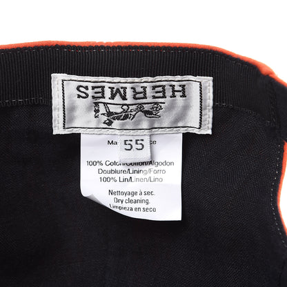 Hermes Cotton Cap 55 Orange 5 of 5