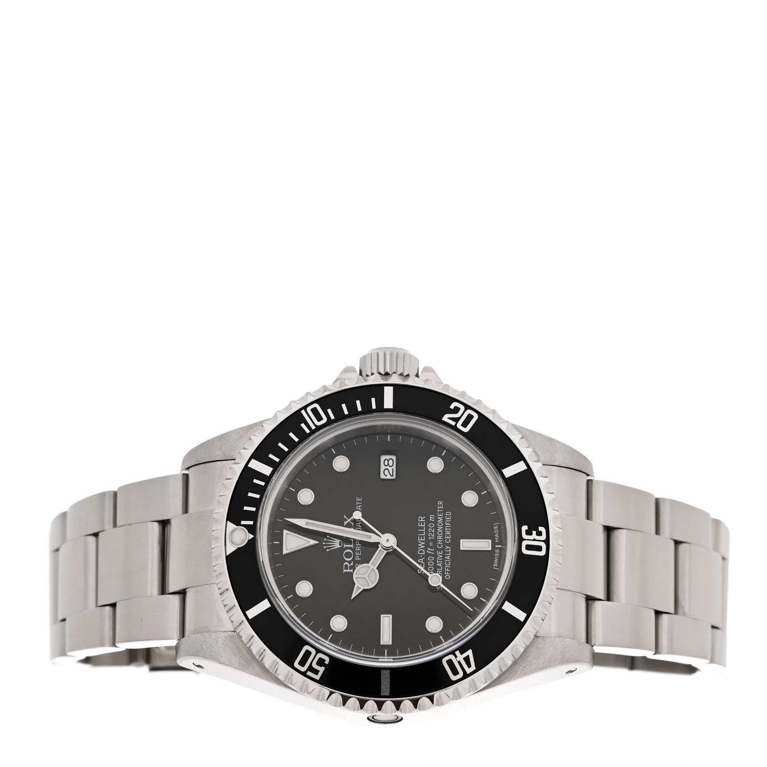 Rolex Stainless Steel 40mm Sea-Dweller Oyster Perpetual Watch Black 16600 2 of 4