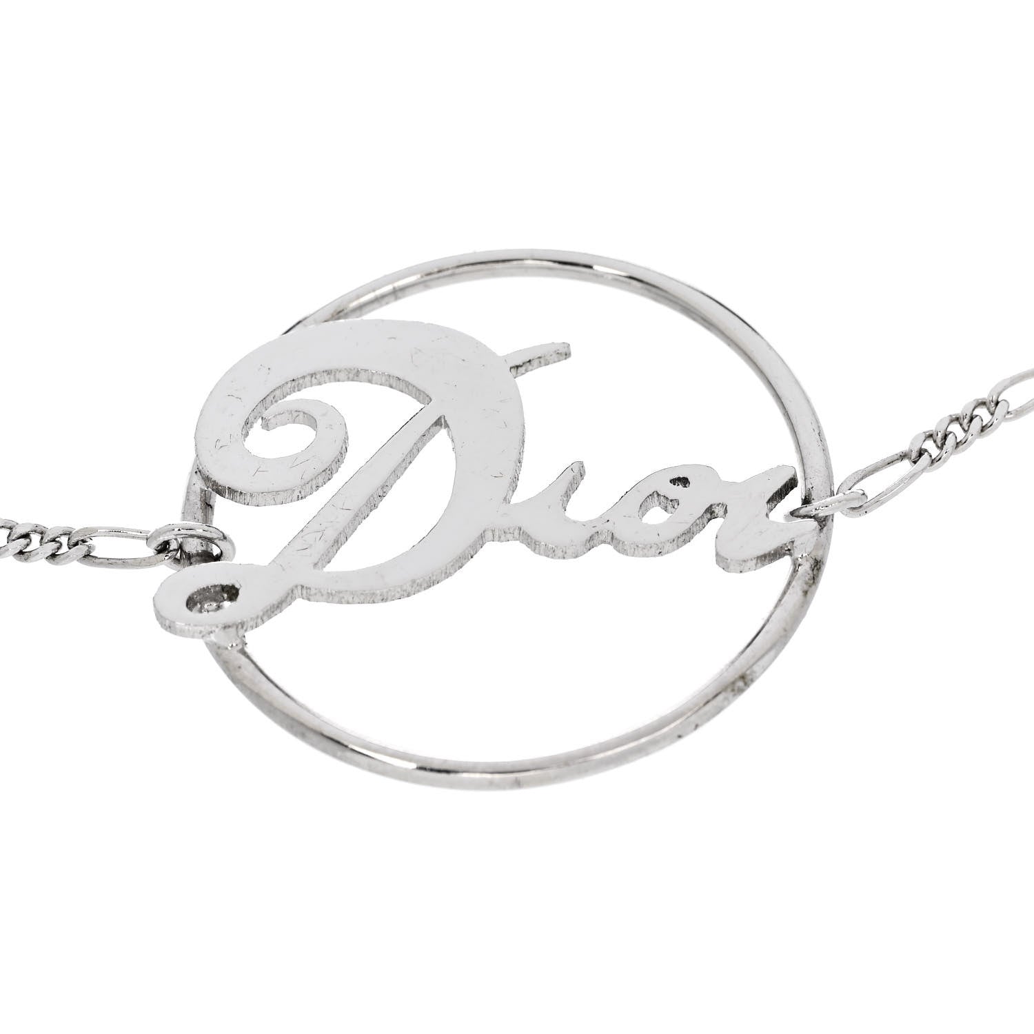 Christian Dior Metal Logo Bracelet Silver 4 of 5