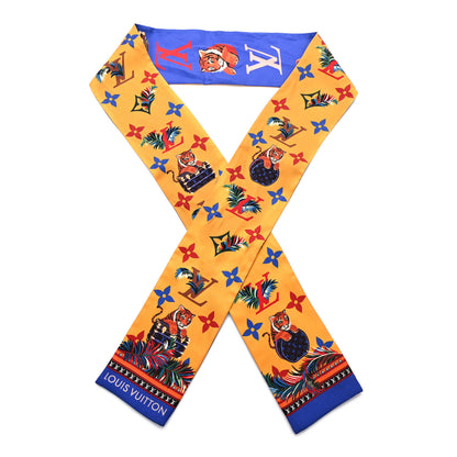 Louis Vuitton Silk Monogram Precious Tiger Bandeau Yellow 1 of 4