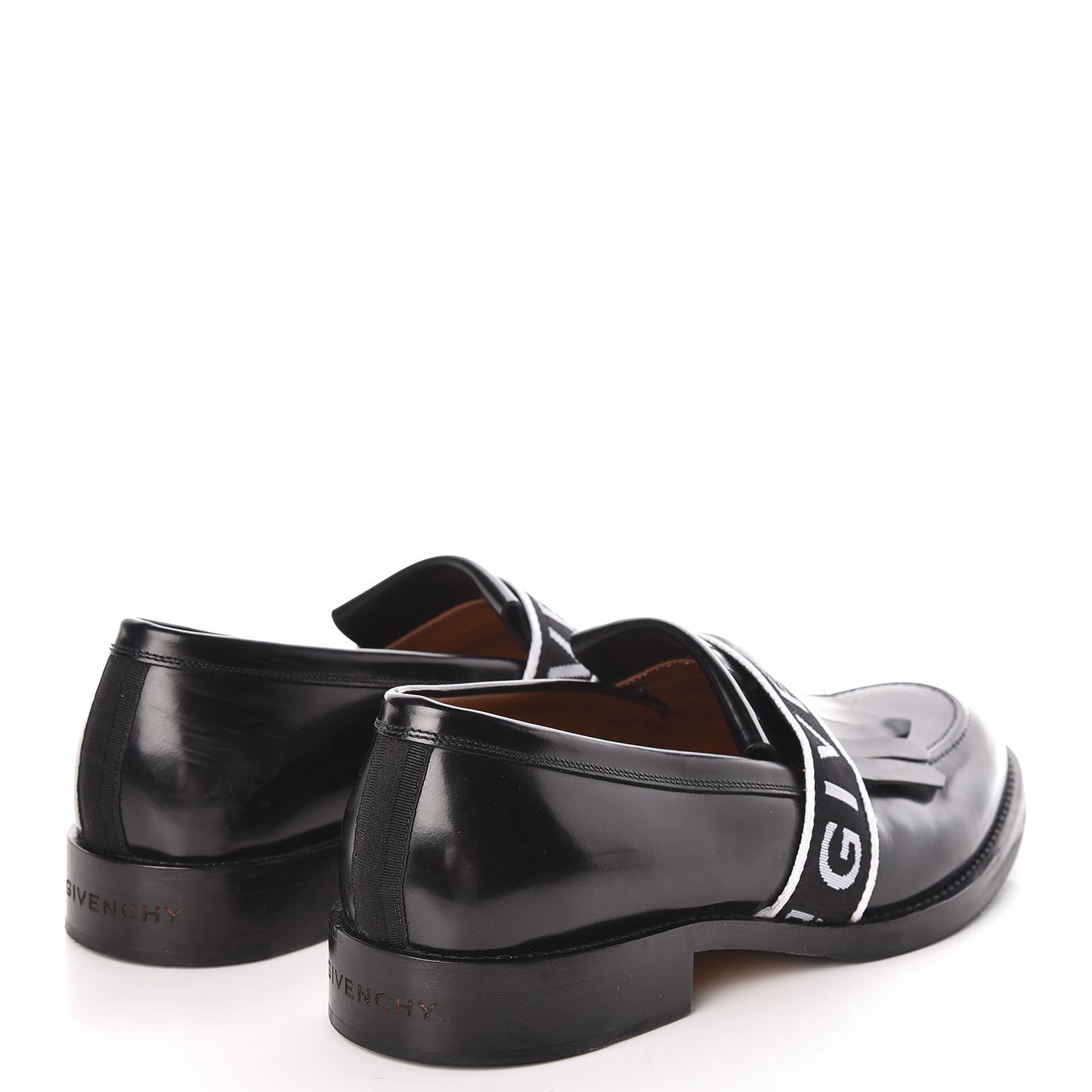 Calfskin Mens Cruz Penny Loafer 42 Black