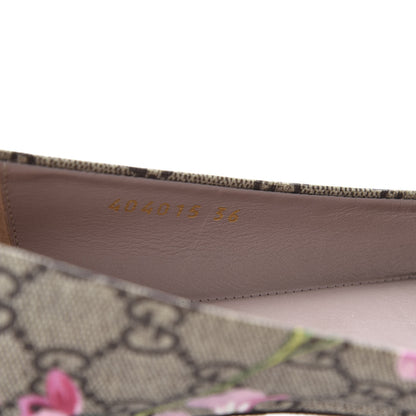 Gucci GG Supreme Monogram Blooms Ballet Flats 36 Beige Multicolor Dry Rose 11 of 12