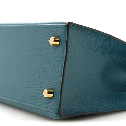 Hermes Epsom Kelly Sellier 25 Vert Bosphore 10 of 14