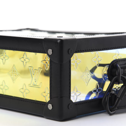 Louis Vuitton Calfskin PVC Monogram Solar Ray Soft Trunk Iridescent Prism Black 7 of 9