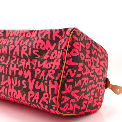 Louis Vuitton Monogram Graffiti Speedy 30 Fuchsia 10 of 10