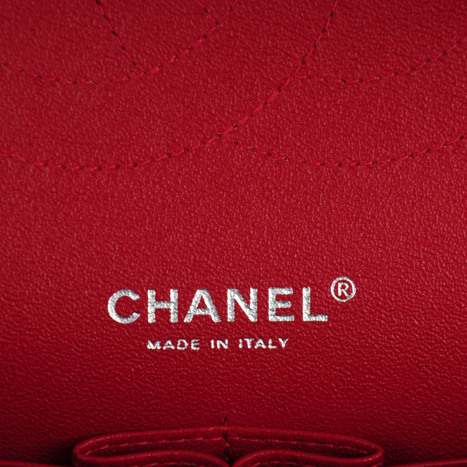 Chanel Caviar Quilted Jumbo Double Flap Red 7 of 9