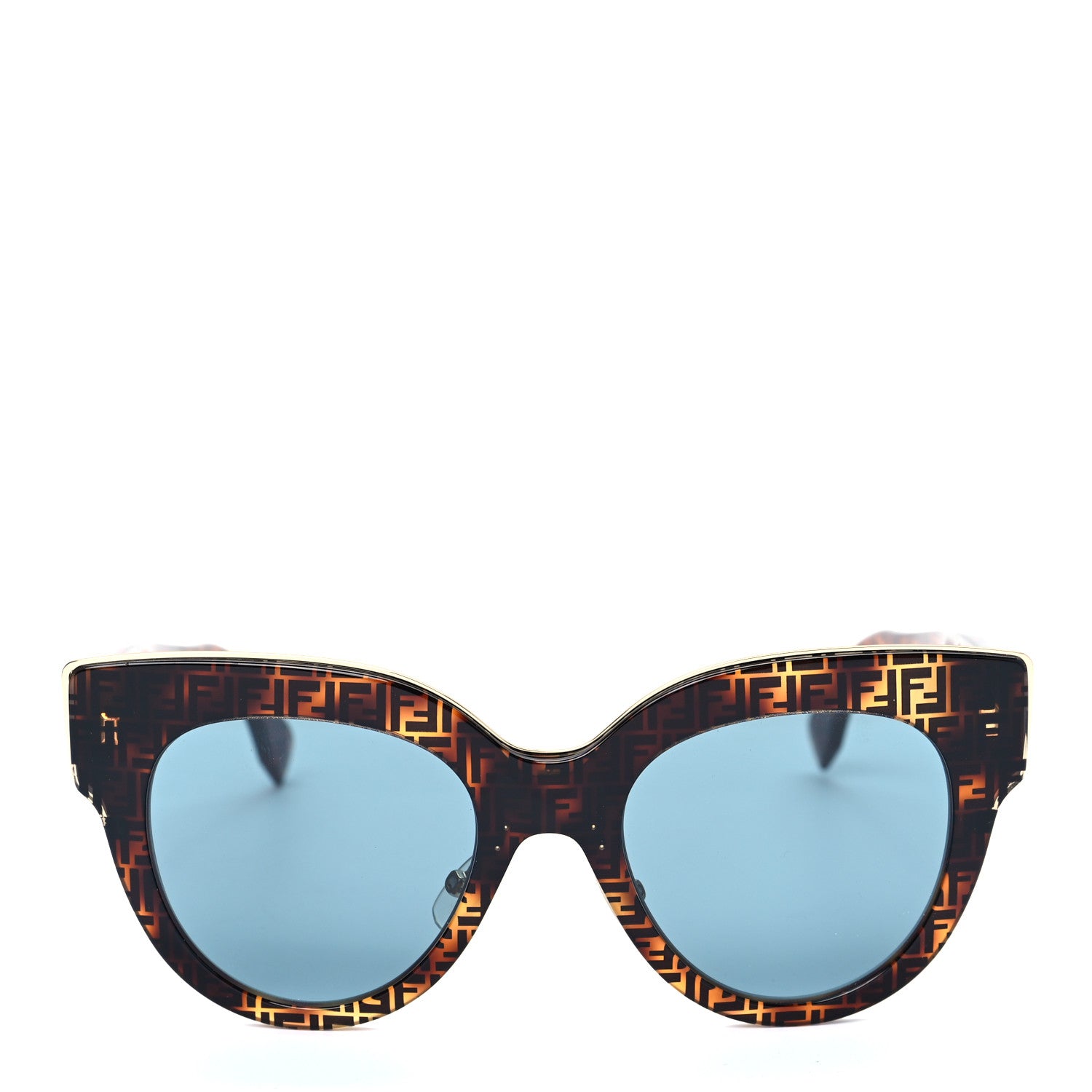 Fendi Acetate F is Fendi FF Cat Eye Sunglasses FF 0360/G/S Havana 2 of 7