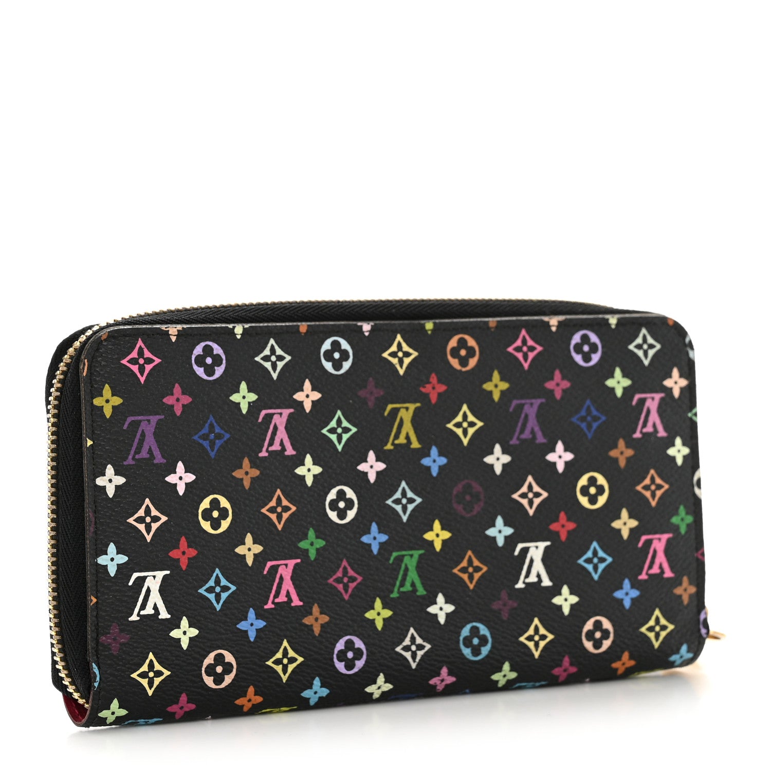 Louis Vuitton Monogram Multicolor Zippy Wallet Black Grenade 3 of 10