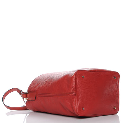 Burberry Grainy Calfskin Medium Susanna Hobo Red 4 of 8