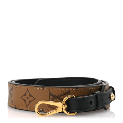 Louis Vuitton Reverse Monogram Bandouliere Shoulder Strap XL Black 1 of 5