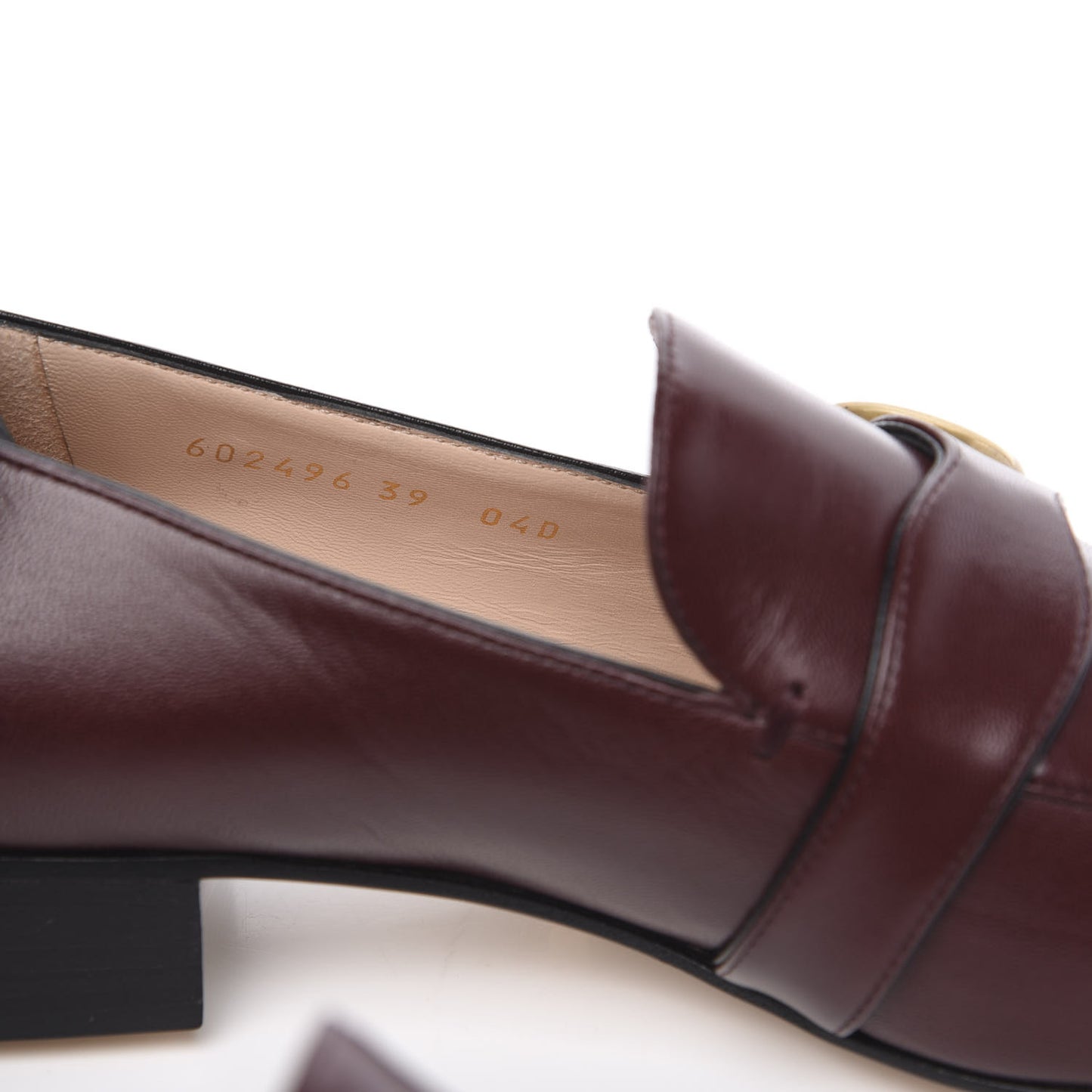 Malaga Kid Womens GG Marmont Loafers 39 Vintage Bordeaux