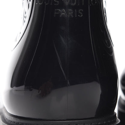 Louis Vuitton Rubber Embossed Monogram Splash Rain Boots 41 Black 10 of 10