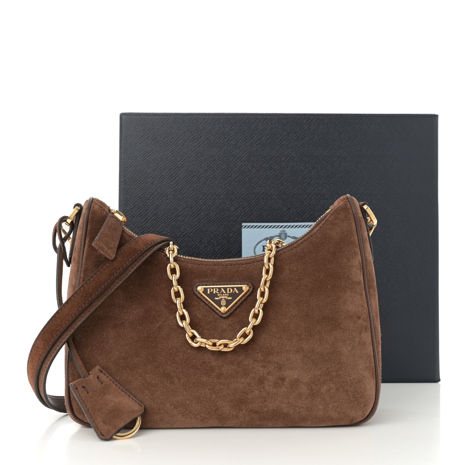 ボナペティ Prada Scamosciato Suede Mini Re-Edition Shoulder Bag Cacao 1629949