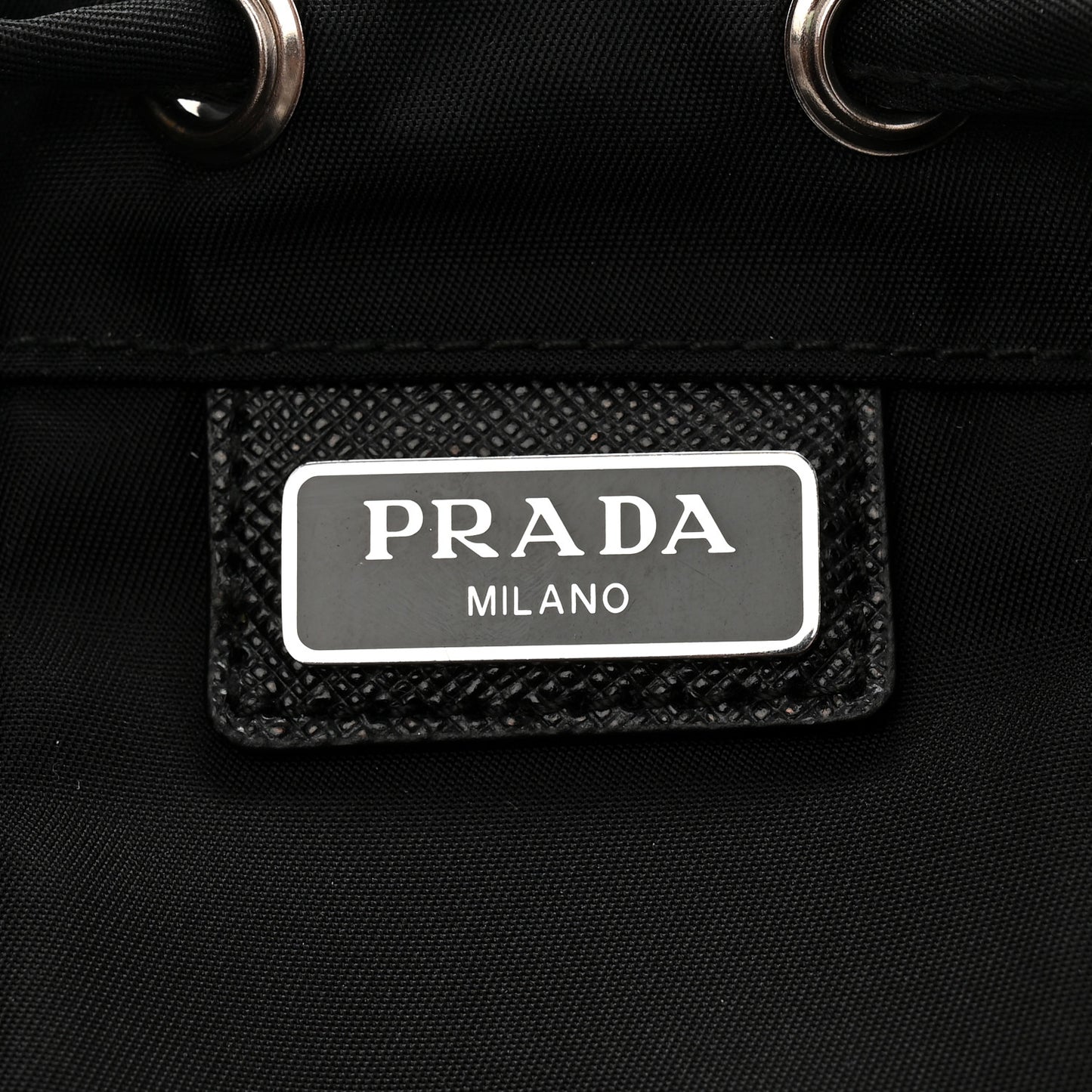 Nylon Vela Drawstring Pouch Black