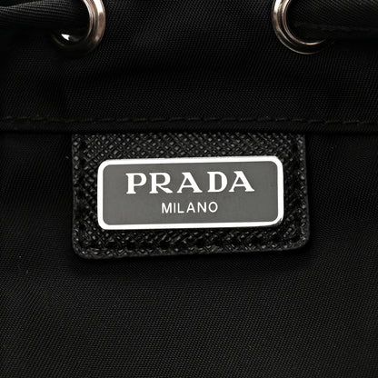 Prada Nylon Vela Drawstring Pouch Black 6 of 7