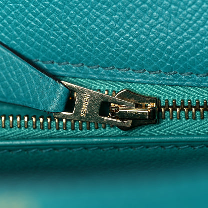 Hermes Epsom Kelly Sellier 25 Bleu Paon 20 of 37