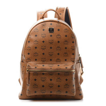 MCM Visetos Medium Stark Backpack Cognac 1 of 9