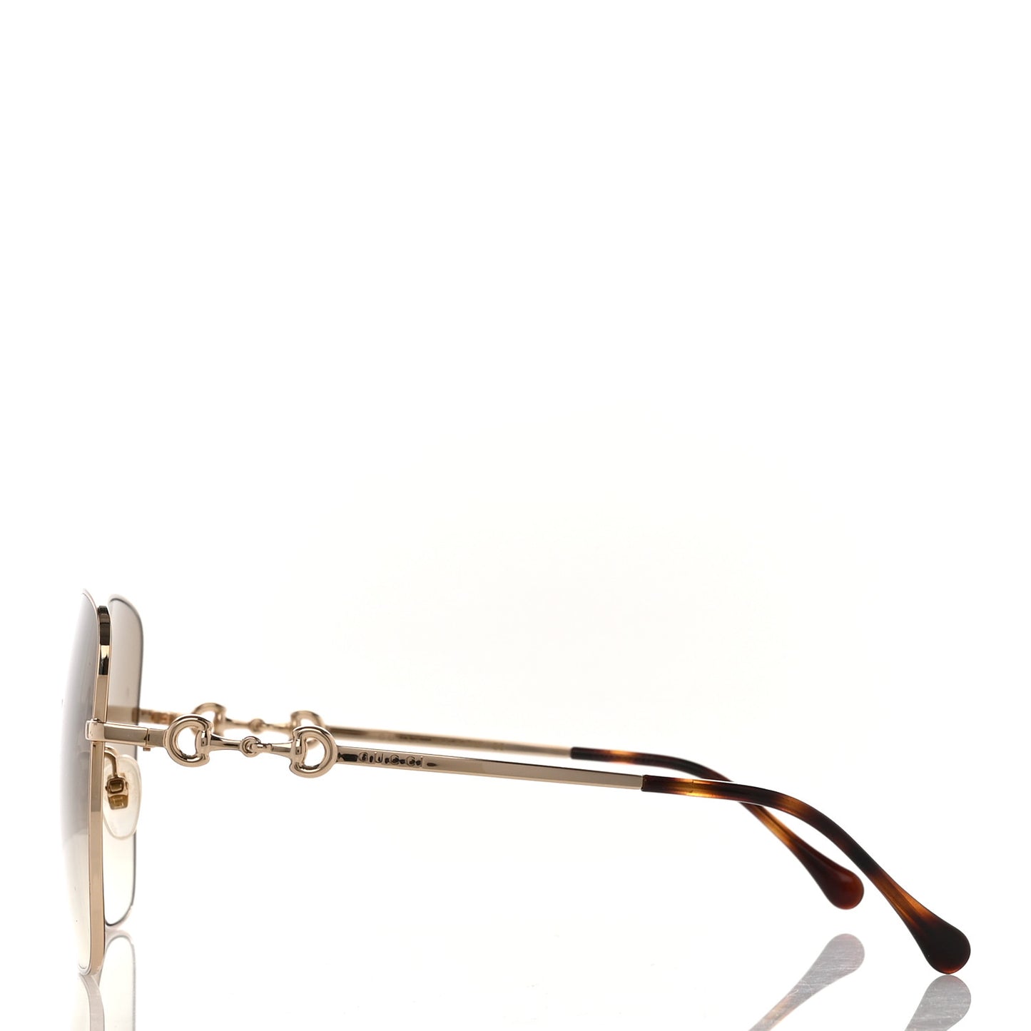 Metal Horsebit Square Frame Sunglasses GG0879S