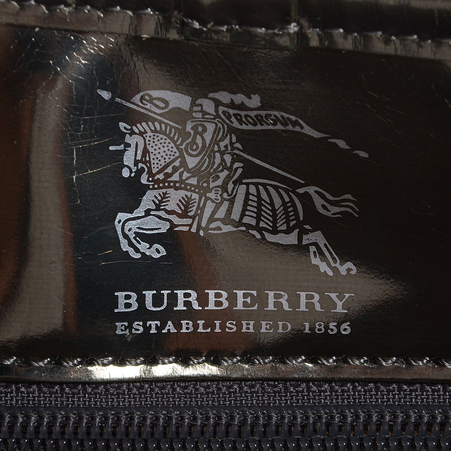 Burberry Supernova Check Small Stanton Tote Metallic 7 of 7