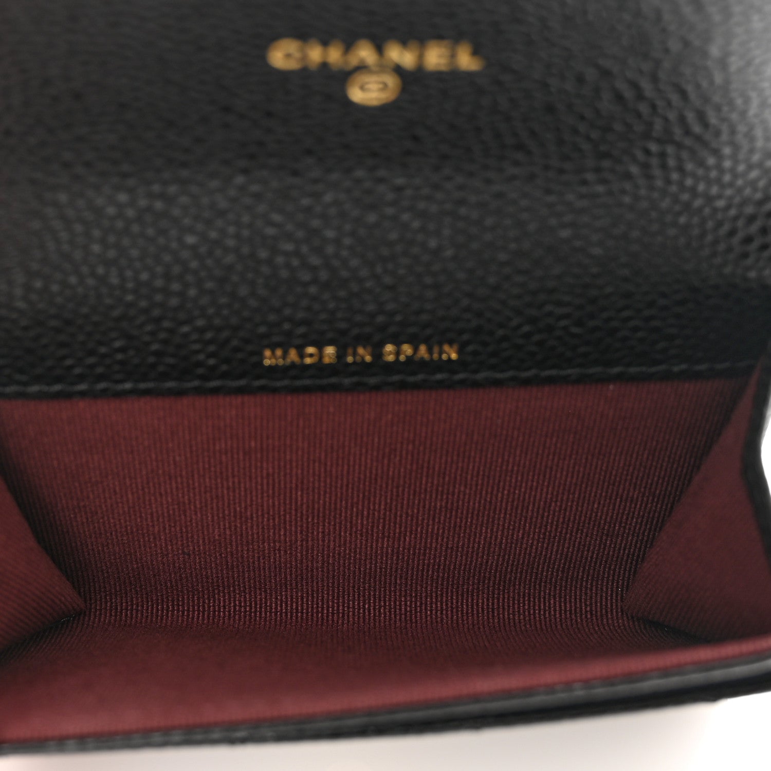 Chanel Caviar Quilted Flap Card Holder Wallet Black 5 of 9