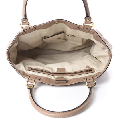 Gucci Guccissima Large Scarlett Stud Tote Dusty Rose 5 of 17