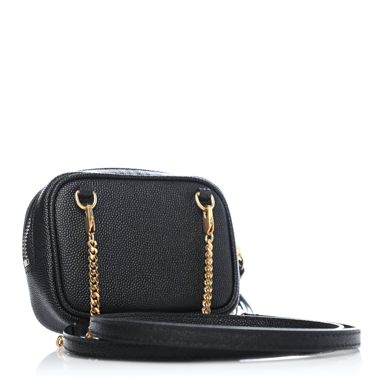 Saint Laurent Grain De Poudre Matelasse Monogram Baby Lou Camera Bag Black 2 of 4