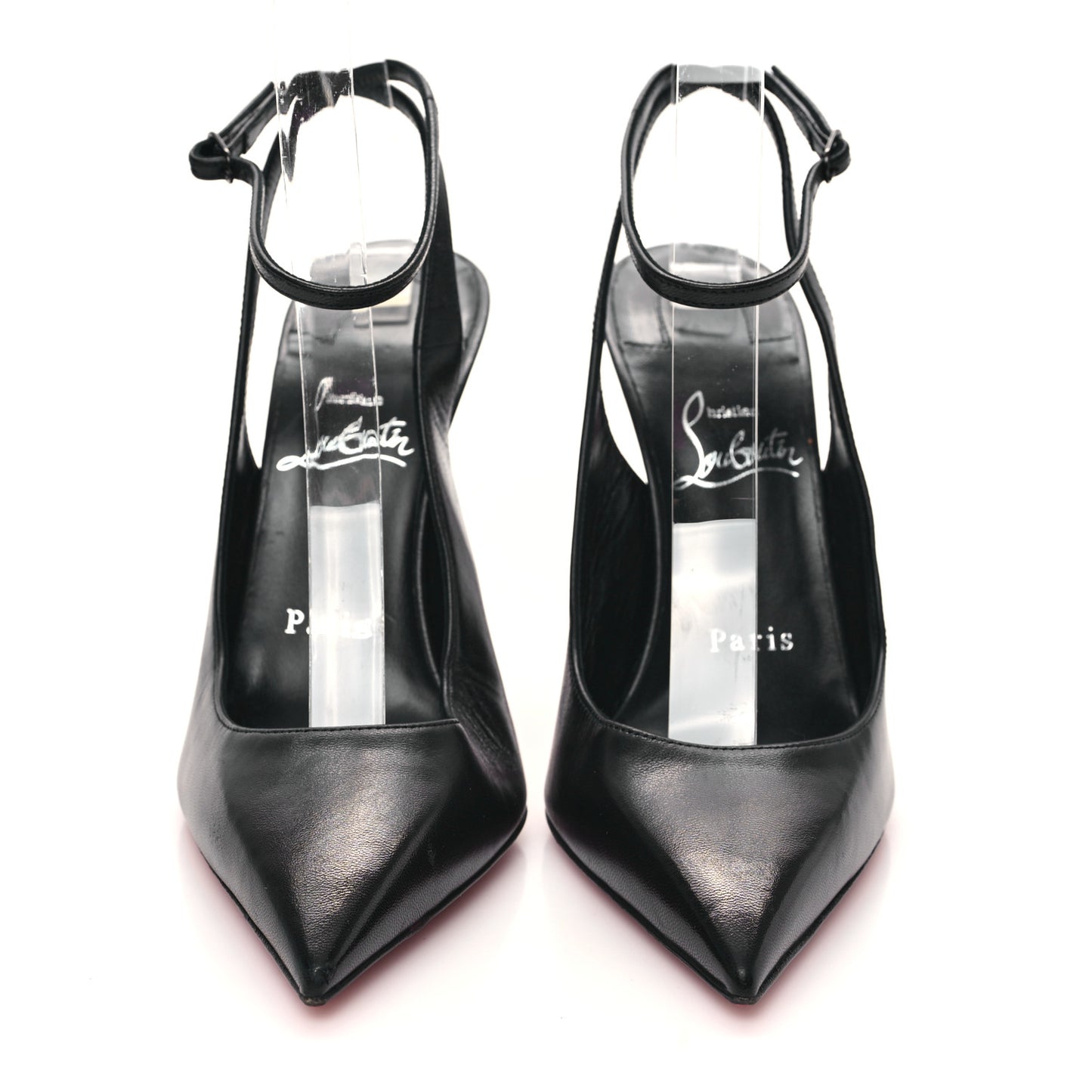 Calfskin Condora Sling 100 Pumps 37 Black