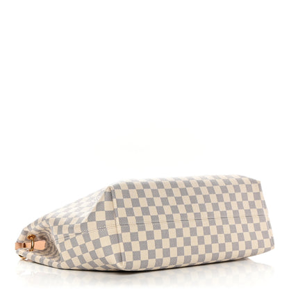 Louis Vuitton Damier Azur Graceful MM Rose Ballerine 4 of 9