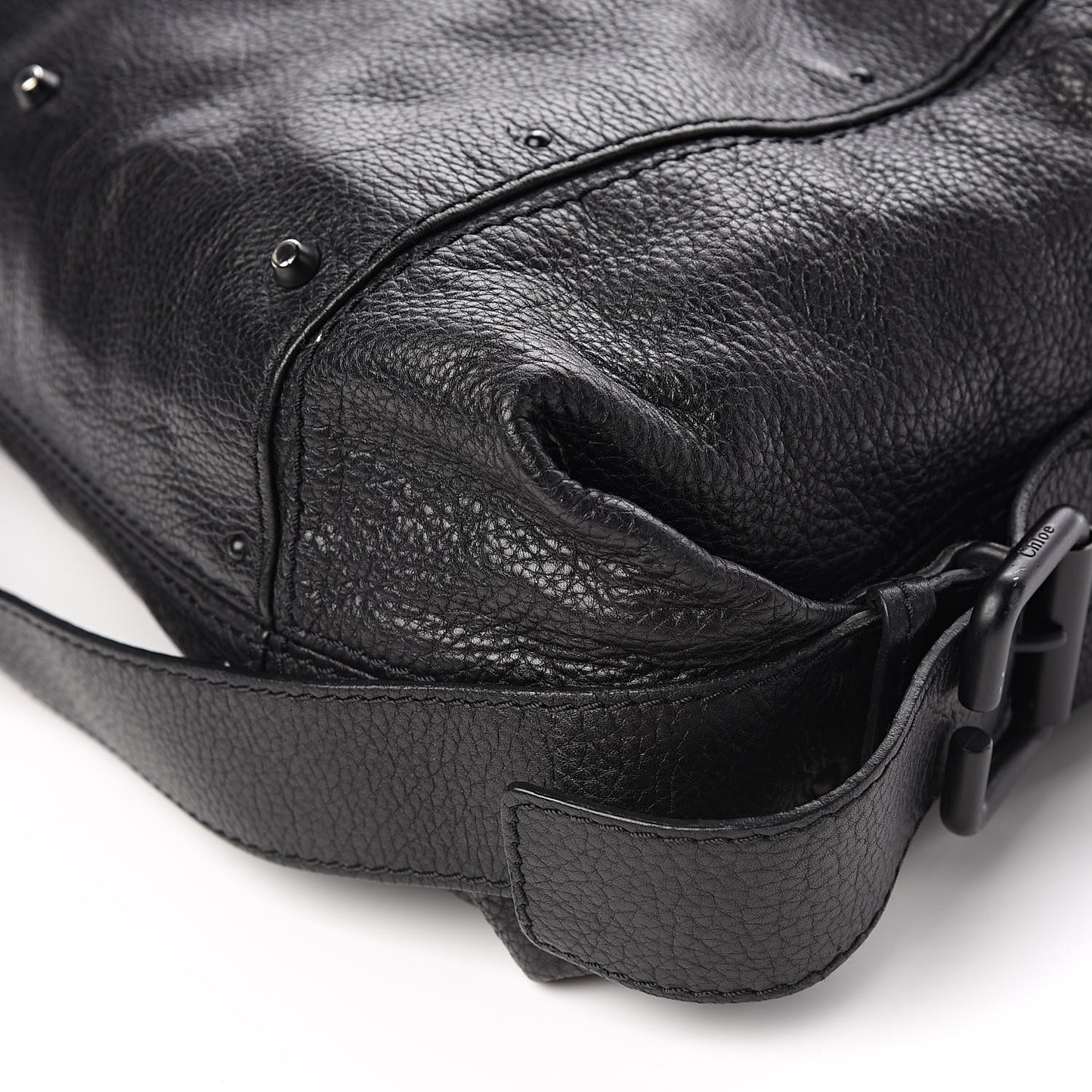 Calfskin Paddington Satchel Black