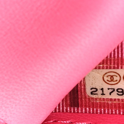 Chanel Lambskin Quilted Large Flap Wallet Pink 7 of 10
