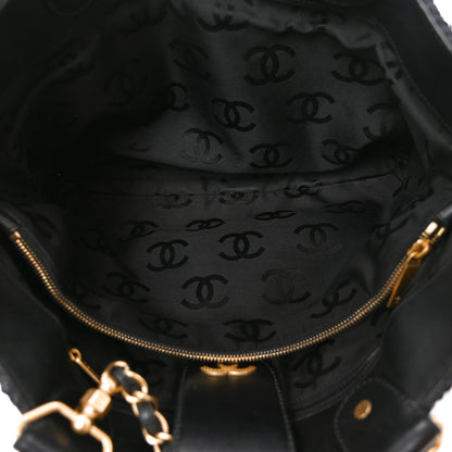 Chanel Straw Raffia Tote Black 5 of 11