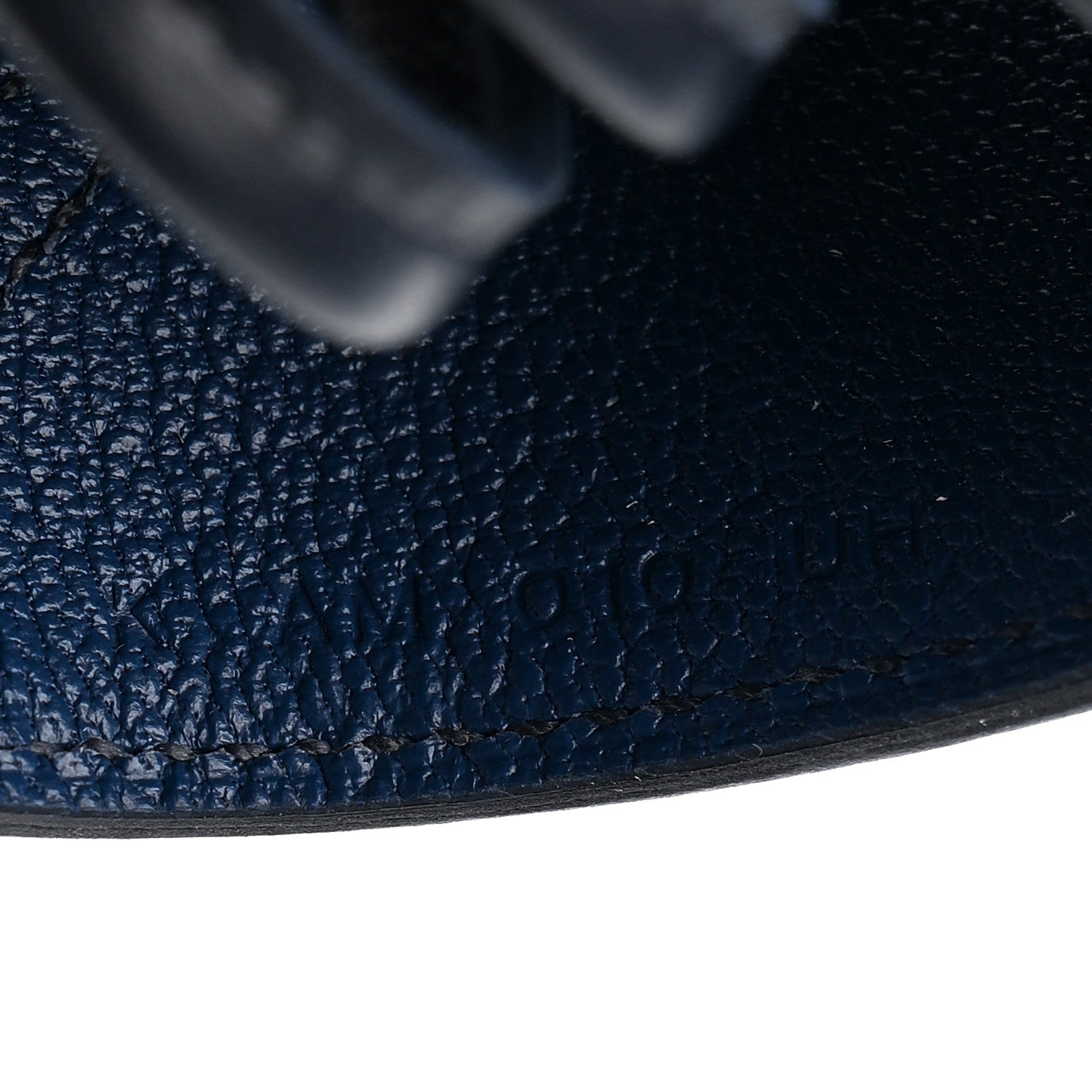 Hermes Milo Lambskin Grigri Rodeo Robeo Coeur Bag Charm PM Jaune Milton Bleu Nuit Bleu Tie 4 of 5