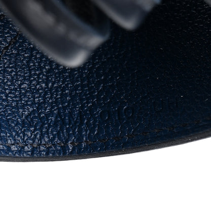 Hermes Milo Lambskin Grigri Rodeo Robeo Coeur Bag Charm PM Jaune Milton Bleu Nuit Bleu Tie 4 of 5