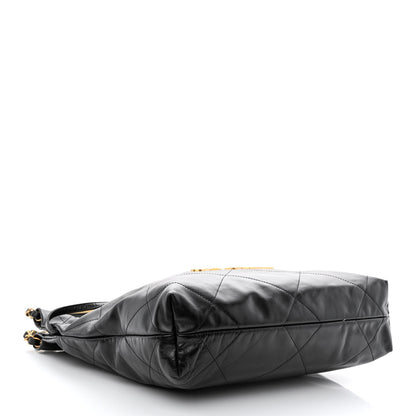Chanel Shiny Calfskin Quilted Small Chanel 22 Black 5 of 14