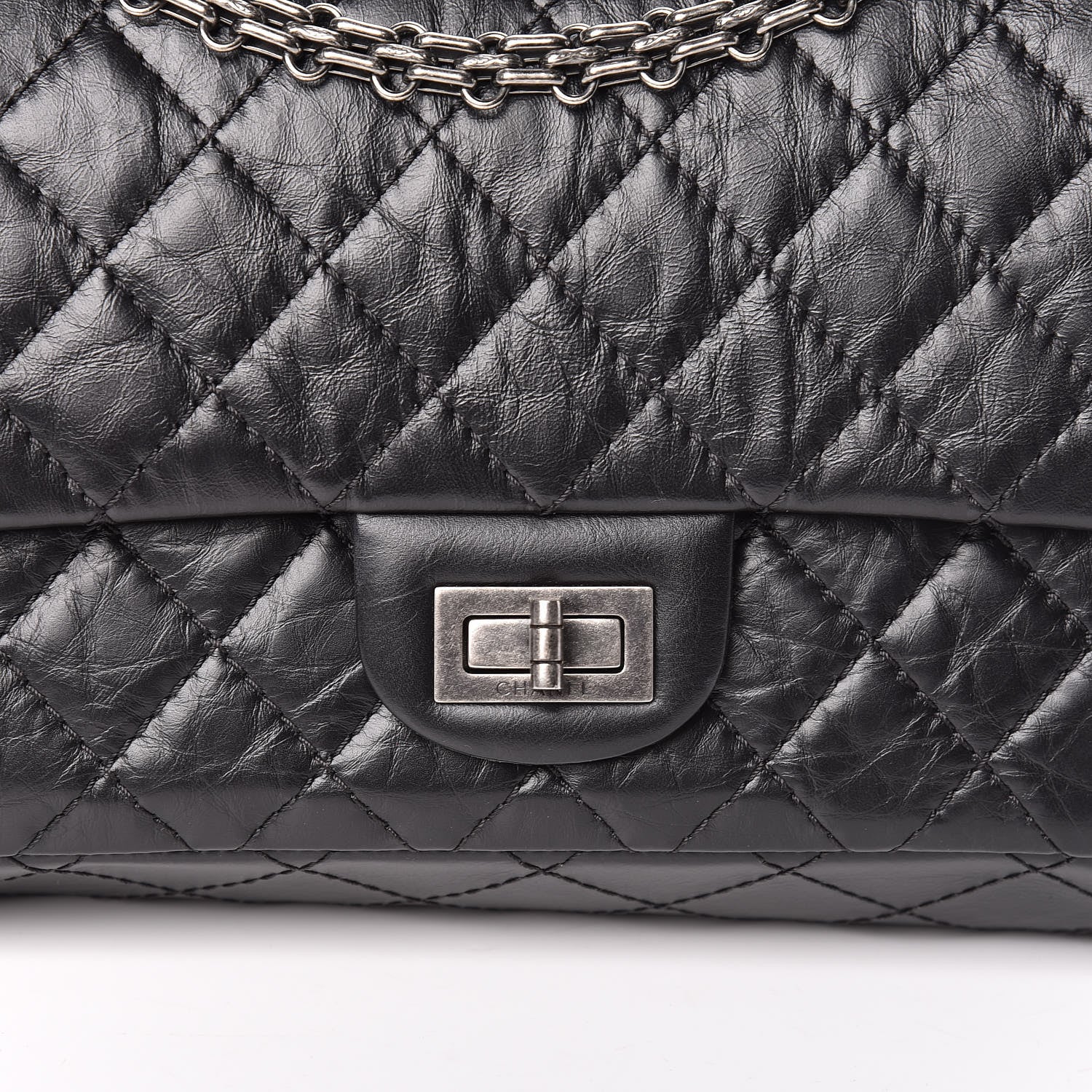 Chanel Aged Calfskin Quilted 2.55 Reissue 225 Flap Black 10 of 10
