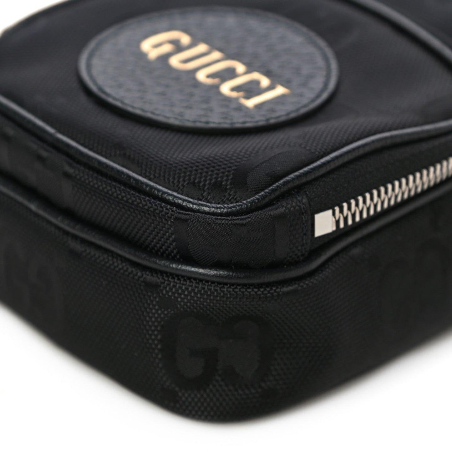 Econyl Nylon Monogram Off The Grid Shoulder Bag Black
